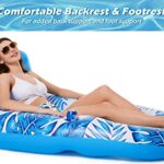 Jasonwell Inflatable Pool Float Adult – Floaties Lounger Floats Rafts Floating Chair Water Floaty for Swimming Lake Lounge with Cup Holders Beach Party Toys Adults Kids