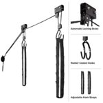 Kayak Storage Hoists – Set of 2 Overhead Pulley Hoist Systems with 125lb Capacity for Canoes, Bikes, Ladders, and More by RAD Sportz
