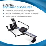 Stamina BodyTrac Glider 1052 Hydraulic Rowing Machine with Smart Workout App – Rower Workout Machine with Cylinder Resistance – Up to 250 lbs Weight Capacity