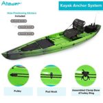 Atader Kayak Anchor Trolley Kit, Heavy Duty Anchor Trolley System for Kayak Canoe