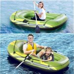 Inflatable Boat,Thicken Inflatable Raft for Adults and Kids, Portable Fishing Boat Inflatable Kayak Rafts for Lake with Air Pump Rope Paddle Repair Patch