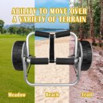 HOOD MOUNT Foldable Kayak Cart,Kayak Trolley Canoe cart Aluminum Kayak Dolly for Surfboard,Canoe,Kayaks,Folding Boats