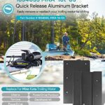 Replacement for Minn Kota 1854035 MKA-16-03 Trolling Motor Quick Release Bracket Compatible with Ulterra, Terrova, PowerDrive, PowerDrive V2, PowerDrive Pontoon and Deckhand 40, Black Aluminum