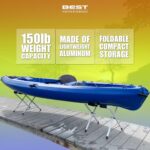 Best Marine Folding Kayak Stands – 2 Portable Storage Racks for Kayaks, Canoes & SUP Paddle Boards – 150lb Weight Capacity