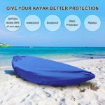 Anzid Kayak Cover 420D Thickened Waterproof for Outdoor Storage,Dust Cover-UV Sunblock Shield Protector Boat Cover for Indoor/Outdoor Storage (Blue,10.1ft~11.4ft/3.1~3.5m)