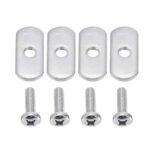 VTurboWay 4 Pcs 316 SS Kayak Rail/Track Screws, Track Nuts w’ 4 pcs M5 Long Screws and 4 Pcs Short Screws, Mounting Replacement Kit for Kayaks Rails