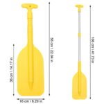 BESPORTBLE SUP Paddles Aluminum Alloy Telescopic Boat Oars for Summer Outdoor Water Canoe Kayak Surfing Paddle Supplies 54-106cm (Yellow)