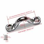 GDQLCNXB 15Pcs M4 316 Stainless Steel Bimini Boat Top PAD Eye, Eye Straps, Tie Down, Kayak Deck Loops, Tie Down Anchor Point, footman’s Loop for Kayak Canoe Rigging