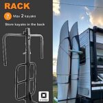 Autoholic Kayak Rack for RV Truck Vertical Kayak Rack