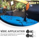 Gaderth Kayak Canopy Mount Base Hardware Kit, Kayak Boat Canoe Sun Shade Canopy Base Hardware Kit with Screws, Boating Kayak Canoe Accessories Base B Set Includes Screws