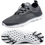 Zhuanglin Men’s Quick Drying Aqua Water Shoes Dark Grey 14