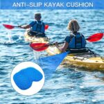 ONLOAD Anti Slip Kayak Seat Cushion, Thicken Seat Pad for Kayak Chair, Water Sports Seat Cushion Waterproof, Kayak Accessories Equipment for Kayak Canoe and Boat