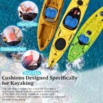 NEW-Vi Anti-Slip Kayak Seat Cushion – Waterproof Thicken Gel Boat Kayak Canoe Rowing Stadium Pad for Sit in Kayak Chair Lifetime Kayak Accessories Equipment Gear for Fishing Kayak,Blue 2pcs