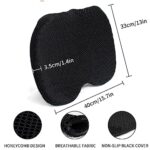 Anti Slip Kayak Gel Seat Cushion Thick Waterproof Egg Seat Cushion Kayak Seat Pad With Non-Slip Cover for Sit In Kayak Chair, Boat Canoe Rowing Stadium Pad Kayak Accessories For Fishing Kayak