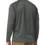 BALEAF Men’s Sun Protection Shirts UV SPF T-Shirts UPF 50+ Long Sleeve Rash Guard Lightweight Hiking Summer Deep Gray Size XL