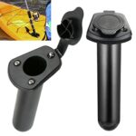 Kayak Fishing Rod Holder,Kayak Deck Flush Mount Rod Holder Fishing Boat Rod Holders and Cap Cover for Canoe, Fishing Boat and Kayak Accessory Tools