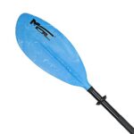 MSC Kayak Paddle,Color Available Black,Yellow,White,Olive,Blue 2-Piece (Blue, 95 inches)