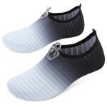 L-RUN Men&Women Barefoot Aqua Sock Slip on Kayak Accessories Men&Women Grey XXL(W:12-13,M:10-11)=EU43-44