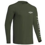 Palmyth Fishing Shirts for Men Long Sleeve UPF 50+ T Shirt Sun Protection Tee (Military/Trout Crushing, M)