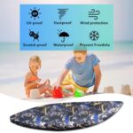 Waterproof Kayak Cover Accessories, Boat Outdoor Oxford Storage Marine Cockpit Dust Cover UV Protection Ultra Strong Sunblock Shield for Fishing Boat Kayak Canoe (13.4-17.4FT)