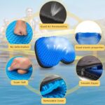 Kayak Seat Cushion – Thicken Gel Waterproof Kayak Seat Pad Cushions with Non-Slip Cover, Anti Slip Kayak Seats Lifetime Kayak Accessories Equipment Gear for Fishing Kayak Boat Canoe Rowing Stadium Pad