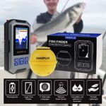 Wireless Fish Finder Portable Fishfinder Sonar Sensor 147feet Depth Detection Rechargeable Depth Finders Kayak Fishing Accessories for Sea Fishing, Ice Fishing, Boat Fishing
