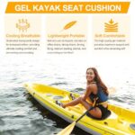 Anti Slip Kayak Seat Cushion,Thick Waterproof Seat Cushion Kayak Gel Seat Pad With Non-Slip Cover For Sit In Kayak Inflatable Kayak Canoe & Boat Kayak Accessories For Fishing Water Sports Outdoors