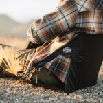 Crazy Creek Original Chair Perfect for Stadium Seats, Camping, Hiking & More, Comfort On All Terrains, Adjustable Straps, Lightweight Design, Water-Resistant, Slate