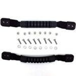 Pactrade Marine Durable Rubber Handles for Kayak, Canoe Or Luggage Set of 2 with Hardware