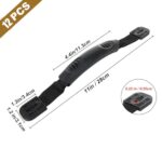 APACALI 12PCS Kayak Handles Replacement Kayak Carry Handles with Hardware Black Canoe Boat Side Mount Carry Handles with Screws, Canoe Accessories for Ocean Lifetime PelicanBoat Suitcase Luggage