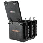 YakAttack BlackPak Pro Kayak Fishing Crate – Includes 3 Attachable Fishing Rod Holders, 13″ x 13″ – Black | Kayak Fishing Accessories