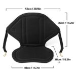 YIWENG Cushioned Seat, Kids High Back Kayak Seat with Back Support, Universal Fit, Black