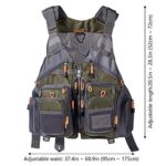 BASSDASH Strap Fishing Vest Adjustable for Men and Women, for Fly Bass Fishing and Outdoor Activities