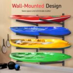 JY PERFORMANCE Kayak Storage Rack, Wall Mount Kayak Racks for Indoor Outdoor Storage, Adjustable Heavy Duty Kayak Rack for Garage, 550LBS Weight Capacity
