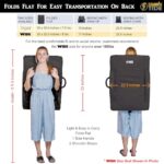 BRAWNTIDE Stadium Seat with Back Support – 2 Pack, Comfy Cushion, Thick Padding, 2 Steel Bleacher Hooks, 4 Pockets, Ideal for Bleachers, Sporting Events, Camping (Black, Regular Size)