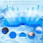 Anti Slip Kayak Seat Cushion,Waterproof Gel Kayak Seat Pad Thicken Kayak Cushion with Non-Slip Cover for Sit in Kayak Seat,Kayak Accessories for Fishing Kayak