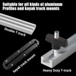 EDSRDPLT 9002 Kayak Knob Nuts Hardware, Kayak Rail Track Screws Track Nuts, Stainless Steel Kayak Screws, Outdoor Parts Tool Rails Bolts for Canoe Boat.