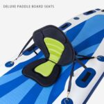 Kayak Seat Universal Padded Canoe Seat with High Back Support,Adjustable Straps & Detachable Storage Bag,Comfortable Backrest for Fishing Boats,Paddleboards,Kayaks & SUPs