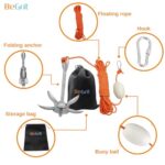 BeGrit Kayak Anchor 3.5lb Folding Marine Anchor Small Boat Anchor for Fishing,Kayak,Paddle Board,Canoe,Jet Ski, with 32.8 ft Anchor Tow Rope Carrying Bag