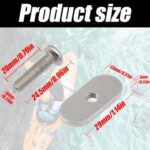 6Pcs 304 Stainless Steel Kayak Rail/Track Screws & Track Nuts, Kayak Rail Track Accessories, Hardware Gear Mounting Replacement Kit for Kayaks, Boats, Canoes Rail