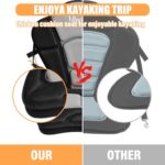 Thickened Kayak Seat,kayak seats with back support– Cushioned Canoe Backrest with Sit-On-Top Design, Padded Back Support for SUP Paddle Boards, Rafting, Fishing