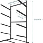 Noliven 4 Layer Kayak Storage Rack, Heavy Duty Kayak Racks for Outdoor Storage, Kayak Stand for Garage, Kayak Storage Rack & Canoe Rack for Kayak, Canoe, Surfboard, Paddleboard