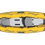 Advanced Elements – Island Voyage 2 Inflatable Kayak – Recreational Convertible Kayak – for 1 or 2 Person – 11 ft – Yellow
