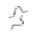 Sopepoyie M4 316 Stainless Steel Bimini Boat Top PAD Eye, Eye Strap, Tie Down, Kayak Deck Loop, Suitable for Kayak Canoe Rigging, Marine Boat Hardware (Pack of 15)