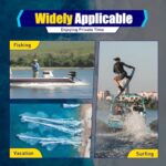 SEANESZTI 2-Stroke 3.6HP Outboard Motor, Heavy Duty Fishing Boat Engine with Half Air Cooling System, Gasoline Outboard Trolling Motor Gas Powered for Kayaks Canoes Dinghies Inflatable Boats