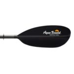 AQUA BOUND Manta Ray Carbon Kayak Paddle – Carbon Shaft/Carbon Blade, 2 Piece (Posi-Lok), Black, 250 cm