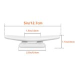 ORLANG White Nylon Boat Cleat 5 Inch, 4 Pack Dock Cleat with Hardware, Boat Dock Cleats Rope Cleat for Marine, Boats,Kayak,Canoe,Deck,Nautical Décor,Home Decor