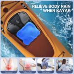 Tsmertor Kayak Seat Cushion Anti-Slip, Thicken Waterproof Kayak Gel Boat Seat Cushion Kayak Paddling Seat Pad for Sit in Boat Kayak Accessories Cushion Pad for All Kayak Fishing Canoe Rowing Stadium
