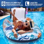 OOOPSIUN 2 Pack Inflatable Pool Floats Lounger Adult – Water Swimming Pool Float Lounge Raft for Pool Party Supplies/Beach/Lake/Tanning Floats