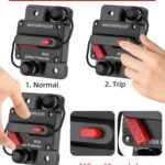Voltrish 60 Amp Marine Circuit Breaker Switch for Trolling Motor Battery Box, Premium 12V – 48V 60A DC Breaker for Boat Motor, RV, Solar Panel & Car Audio, One-Click Reset, No Fuse Needed